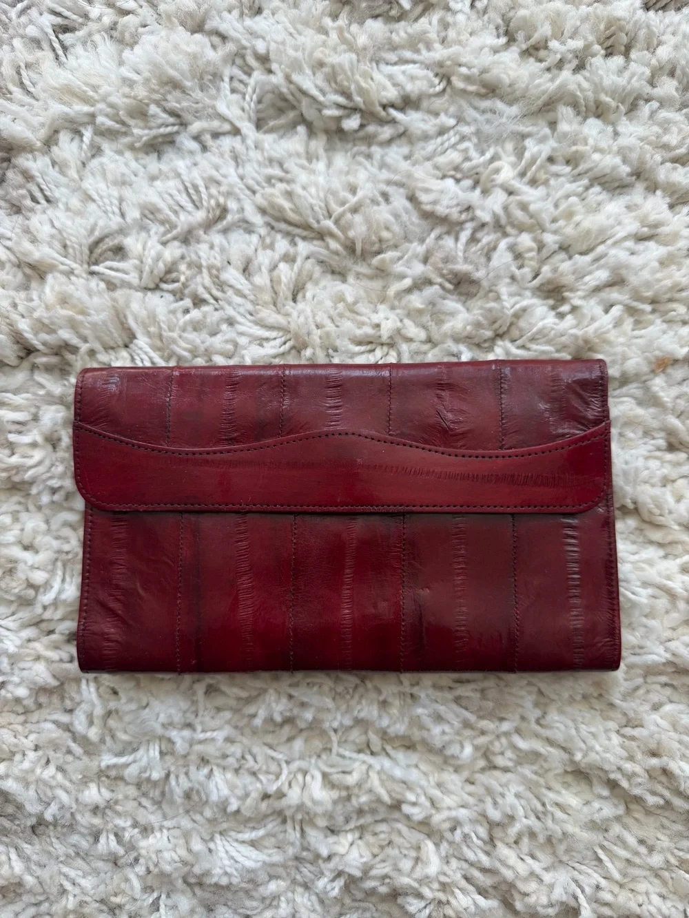Leather Dark Red Wallet